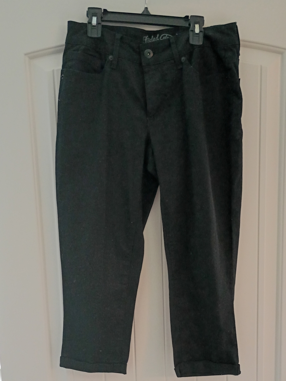 Black Straight-Leg Pants